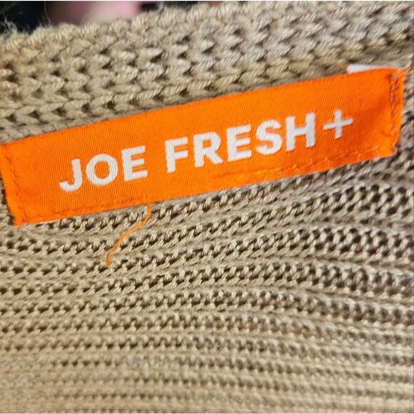 Open Cardigan tan oversized fit - Joe Fresh XL 3/4 sleeves - Picture 3 of 3